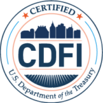 CDFI Seal - Navy & Orange