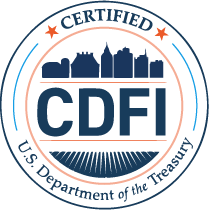 CDFI Seal - Navy & Orange