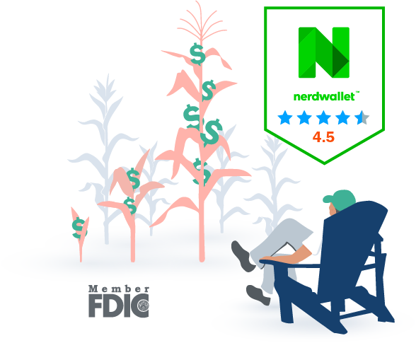 Member FDIC; Nerdwallet rating: 4.5 of 5 stars
